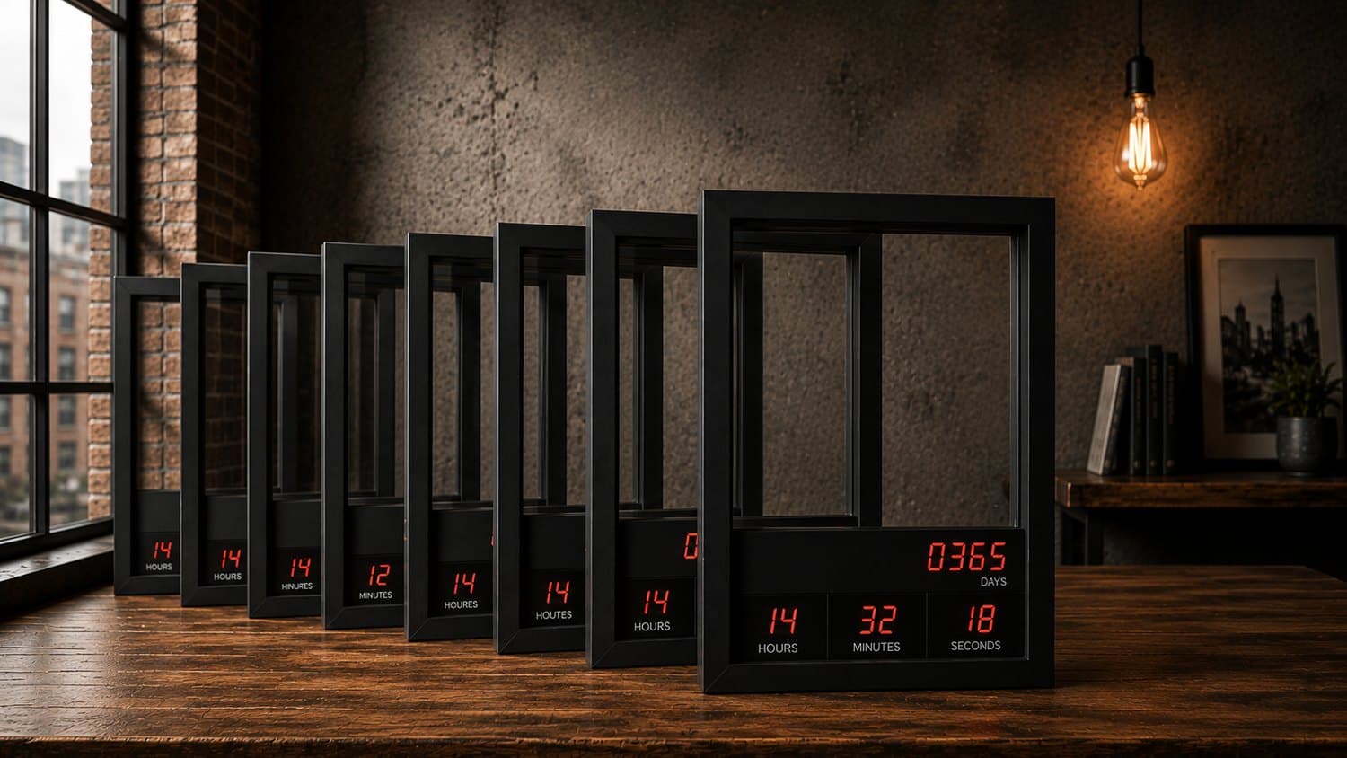 The frame showing different customizable messages
